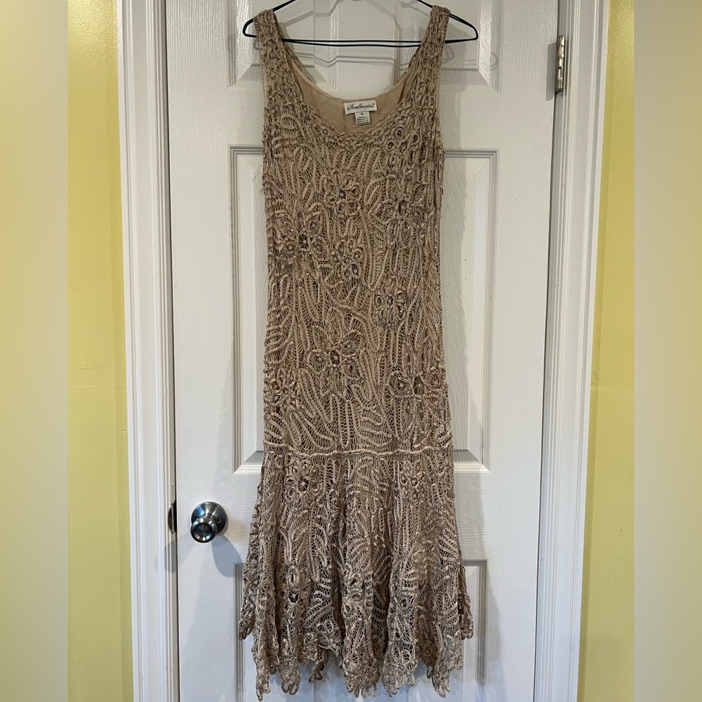 Handcrafted silk dress